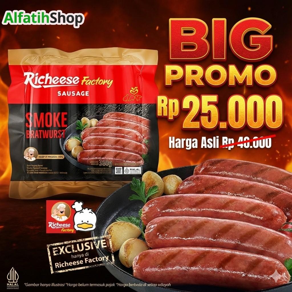 Jual Richeese Factory Sausage Smoke Bratwurst 360g